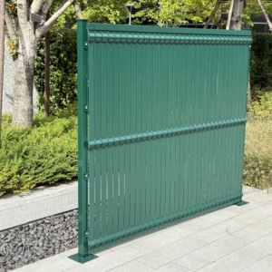 Panneaux de clôture 3D rigides en PVC pour jardin en plastique pour treillis métallique soudé - Product Image 2