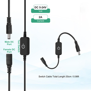 ESANN Max 144W単色調光コントローラーDC 12VブラックDCミニ<span class=keywords><strong>LED</strong></span>調光タッチスイッチ - Product Image 2