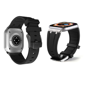 Nuovi Cinturini di Lusso in Silicone per Smartwatch Serie <span class=keywords><strong>6</strong></span> <span class=keywords><strong>7</strong></span> 8 Ultra, Cinturino in Metallo e Gomma da 44mm 45mm 49mm - Product Image 2