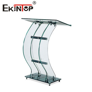 Ekintop Đồ Nội Thất Thương Mại Khác Kính Hiện Đại Pulpit Giảng Dạy Acrylic Kỹ Thuật Số Bục Nhà Thờ - Product Image 1