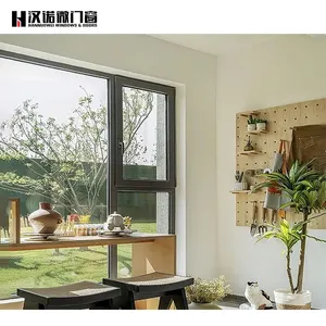 Insulasi suara jendela tingkap jendela aluminium kaca antigores jendela dan pintu produsen di Cina