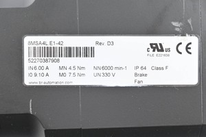 มอเตอร์ระบบอัตโนมัติ PLC รุ่น 8MSA4LE1-42 Rev D3 มอเตอร์ระบบอัตโนมัติ PLC รุ่น 8MSA4LE1-42 Rev D3 - Product Image 2