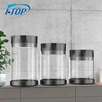 Boîte en verre sous vide électrique avec logo personnalisé, récipient de stockage automatique hermétique des aliments pour le café et la conservation des aliments