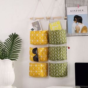 K416 Pockets <b>Wall</b> Door Wardrobe Hanging Bag Pouch Hanging Organizer Kitchen Bathroom Sundries <b>Storage</b> Bag - Product Image 3