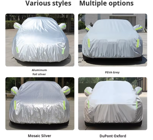 DuPont Oxford Housse de voiture complète doublée de polaire imperméable à l'isolation thermique Protection solaire Pare-<span class=keywords><strong>soleil</strong></span> de voiture pliable universel toutes saisons - Product Image 4