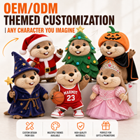 Peluche Marmot Personnalisée, Fabricant de Peluches avec Logo Personnalisé, Commande en Gros, Peluche de Haute Qualité, Vente en Gros, OEM, ODM, Faible MOQ, Jouet en Peluche