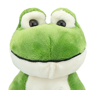 ตุ๊กตากบยิ้มสีเขียว-ของเล่นยัดไส้ด้วยผ้าฝ้ายเนื้อนุ่มพิเศษมีรายละเอียดหน้าท้องและอุ้งเท้า - Product Image 5