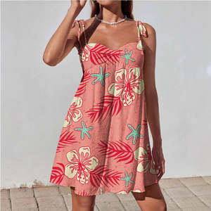 <span class=keywords><strong>Vestido</strong></span> de Verano <span class=keywords><strong>para</strong></span> <span class=keywords><strong>Mujer</strong></span>, Estilo <span class=keywords><strong>Hawaiano</strong></span>, Sin Mangas, Transpirable, de Una Pieza - Product Image 2