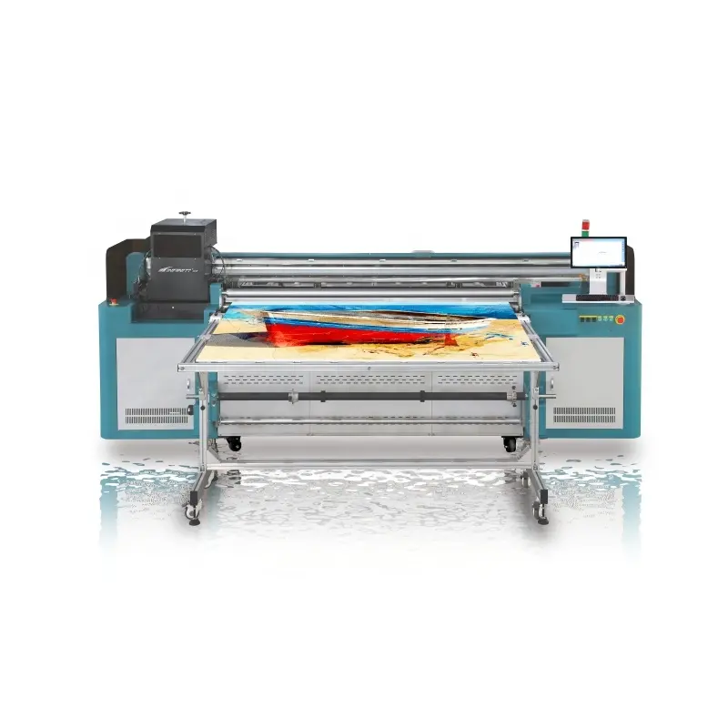 Challenger infiniti pequena impressora uv suporte mesa uv1800g 1.8m cinto alimentação uv impressora híbrida