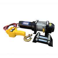 Treuil électrique Yongchi 4500LBS 12V DC avec câble en acier de 5 mm 10 m, sangle de 30 pieds et télécommande filaire pour le sauvetage hors route des SUV et camions
