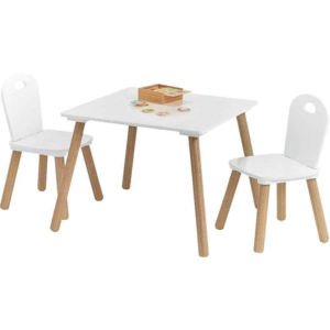Ensemble table et chaises en bois pour enfants Mobilier pour bébé <span class=keywords><strong>Bureau</strong></span> de jeux pour enfants pour salle de jeux Petite table ronde en bois pour enfants - Product Image 4