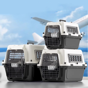 Großhandel BESKY Solide Tragbare Reise-Hundeboxen aus Kunststoff Große Flugzeug-Hundeboxen Transportboxen Langlebige Tierkäfige - Product Image 4