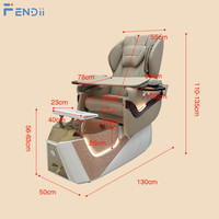 Chaise professionnelle de pédicure de manucure d'ongle chaise électrique de luxe de soin de pied pour le salon