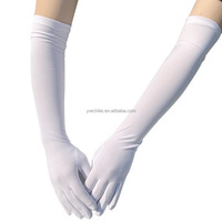 Gants élastiques en soie de lait de 18 pouces