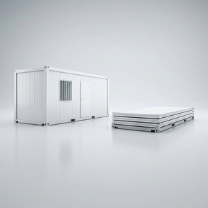 Ufficio Container Smontabile da 20 Piedi con Connessione a Bullone, Struttura in Acciaio Senza Saldature, Edificio Prefabbricato Modulare con Pannelli Sandwich - Product Image 5