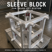Système de tour de levage en treillis d'aluminium pour support au sol, pour la construction de toits de scène et le levage de structures de concert et d'événements