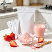 Natuurlijk Superfood Aardbeipoeder Groothandel Aardbeien Sap Poeder voor Functionele Drank Supplementen