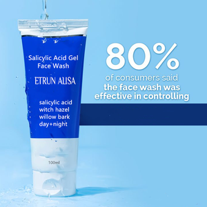 Limpiador facial de ácido salicílico de etiqueta privada, lavado de piel suave, extracto de corteza de sauce de avellana de <span class=keywords><strong>bruja</strong></span>, limpiador facial, piel propensa al acné - Product Image 2