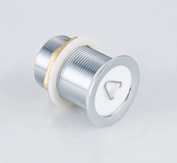 Bonde de lavabo de salle de bain G1-1/2" de haute qualité avec bouchon en caoutchouc, drain de baignoire en laiton