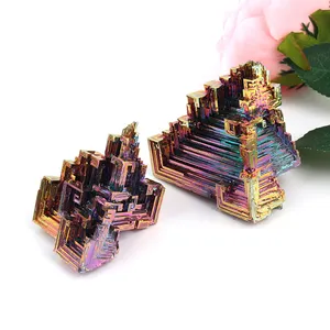 CHUSE crystal crafts bismuth metal bismuth crystal cluster for home decoration