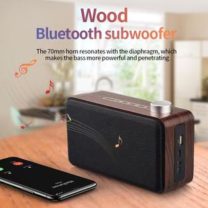 Altavoz Bluetooth Portátil Pequeño Retro de Madera con Subwoofer y Woofer para DJ - Product Image 5