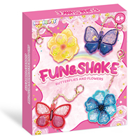 Kit de loisirs créatifs DIY pour enfants, très populaire, pour la création de porte-clés animaux à paillettes, fait main, pour les activités artistiques et les voyages