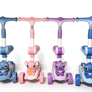 <span class=keywords><strong>Trottinette</strong></span> pliable en acier à 3 roues (avant-arrière) avec 3 roues lumineuses <span class=keywords><strong>pour</strong></span> enfants - Product Image 1