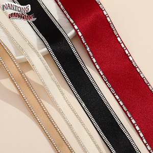 NANTONG Satin Ribbon Rhinestone Embellished 250317 DIY Jewelry Accessories <b>Gift</b> Packaging - Product Image 2