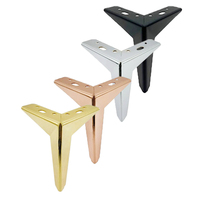 Offre Spéciale Moderne Y FORME Noir Or Chrome Chaise Base En Métal Fer Meubles Pieds Cabinet Jambe Lit Canapé Jambes En Laiton Meubles Jambes