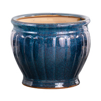 Prix direct d'usine, pots de jardin en céramique de grande taille, pots ronds de luxe, jardinières debout, grands pots à fleurs, plantes, pots à bonsaï