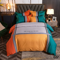 Set de literie en Textile pour la maison, ensemble de 4 pièces en tissu antistatique coton interactif, jeu de draps de livraison rapide, en Stock