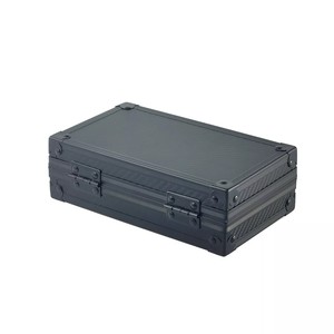 Étui de carte à collectionner en aluminium noir Portable boîte de rangement de dalle graduée Sport avec étui de transport de protection <span class=keywords><strong>EVA</strong></span> découpé pour le voyage - Product Image 2