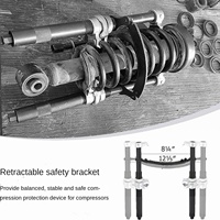 Kit d'outils de compression de ressorts hélicoïdaux automobiles robustes, outil spécial d'installation d'amortisseurs pour suspension, kit d'outils haute efficacité