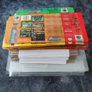 Tùy chỉnh NTSC/ USA PAL/EUR phiên bản video Gameboy Trước Hộp N64 hộp màu trò chơi với sự hỗ trợ bên trong và bảo vệ PVC - Product Image 4