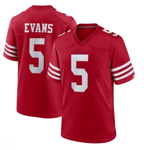 Nouveau maillot de football américain pour hommes de San Francisco, logo cousu, chemise brodée, maillot personnalisable. - Product Image 2