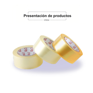 Nastro Adesivo Acrilico Trasparente Monofacciale BOPP Mnj Cinta, 4.8m x 40m, Confezione da 6 Pezzi per Sigillatura Cartoni, Senza Residui - Product Image 1