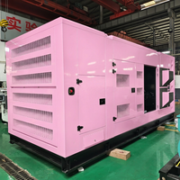Groupe électrogène diesel silencieux Cummins refroidi par eau 500 kW 1000 kW, prix du groupe électrogène diesel silencieux avec générateur triphasé