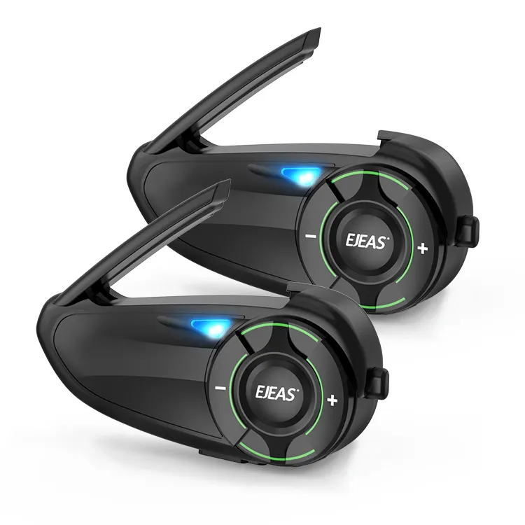 EJEAS Q8 6 Riders 100% Waterproof Headphones Moto Accessories Motorcycle Helmet MESH Bluetooth Intercom