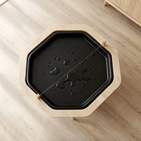 Table sensorielle octogonale en bois personnalisée Leowood Montessori, plateau sensoriel pour l'éducation préscolaire, éducation précoce