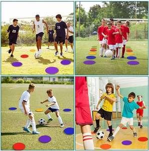 60 points <span class=keywords><strong>de</strong></span> marquage en polyéthylène antidérapants pour sols <span class=keywords><strong>de</strong></span> gymnastique, idéaux pour l'entraînement <span class=keywords><strong>de</strong></span> vitesse et d'agilité au football et au basketball, avec sac à cordon - Product Image 6