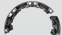 Système de mur vidéo LED P1.9 P2.6 P3.9, écran flexible incurvé pour location en intérieur, panneau d'affichage pour scène
