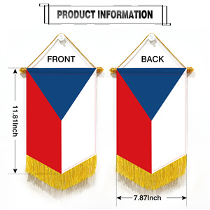 Wholesale Mini Pennant Car Flags 20x30cm Czech Republic Wall Decor <b>Small</b> <b>Ornaments</b> Hanging Digital Printing - Product Image 3