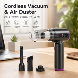 OEM 20kPa Brushless Cordless Handheld ABS Vacuum Air <b>Duster</b> 4-in-1 Rechargeable 0.12L <b>Cleaner</b> for Car Home Office Computer - Product Image 3