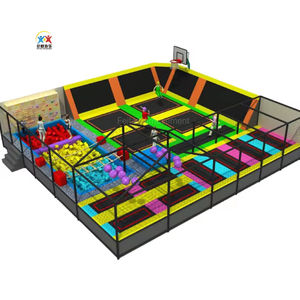Parque infantil grande multifunción para interior con piscina de espuma Parque de trampolín para niños y <span class=keywords><strong>curso</strong></span> de ninja a la venta - Product Image 6