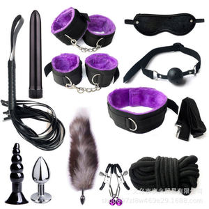Nuevo conjunto erótico y sensual, conjunto de bondage de felpa, conjunto de 12 piezas, juguetes sexuales para adultos, juguetes alternativos. - Product Image 2