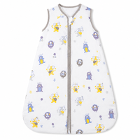 Gigoteuse Bébé 100% Coton Sans Manches Couverture Portable Fermeture Éclair Bidirectionnelle Imprimé Monstre Respirante 0-24 Mois Personnalisable OEM