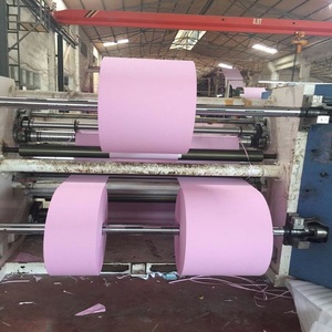 48-80g hình ảnh màu xanh CB CFB CF bột gỗ nguyên chất carbonless bản sao giấy NCR giấy cuộn và tờ ream gói hóa đơn giấy 242mm 381mm - Product Image 2