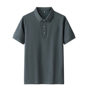 Polo Shirt Short Sleeve Solid Color Polyester Corporate Uniform Daily Wear - Product Image 1