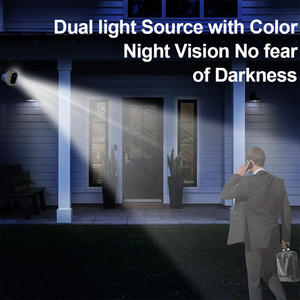 Tuya 9000Mah 3mp Batterij Bullet Camera Menselijke Bewegingsdetectie Binnen En Buiten Draadloze Beveiligingscamera Met Spotlight Ip65 - Product Image 5