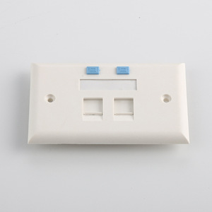 Mới đến USA loại tường Outlet <span class=keywords><strong>Keystone</strong></span> jack đôi ổ cắm một hai cổng tường Mạng mặt tấm RJ45 faceplate - Product Image 3